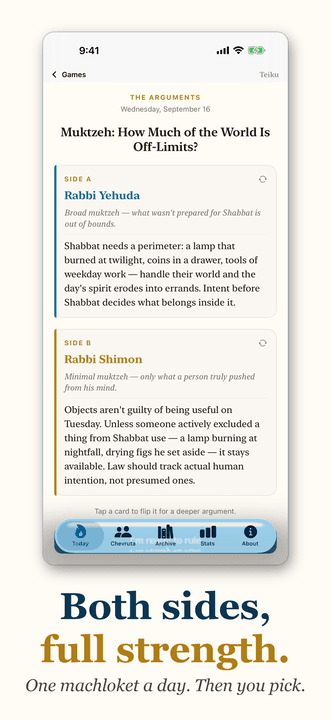 Derekh Games: Both sides, full strength. Then you pick.
